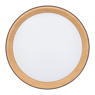 Solight LED osvětlení s dálkovým ovladačem Larios Black, 48W, 3360lm, 39cm, změna chromatičnosti, stmívatelné