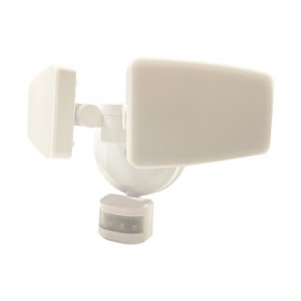 NEDES - Venkovní bílý LED reflektor s PIR senzorem 24W / 3000K / 4000K / 6000K - LFX125