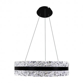 NEDES - LED luxusní závěsné křišťálové svítidlo s dálkovým ovladačem 80W - TA2303/B