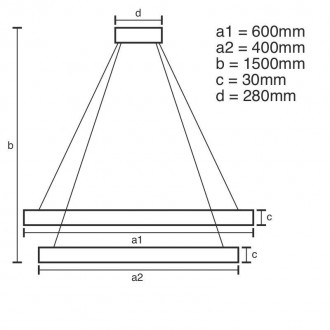 NEDES - LED svítidlo + dálkový ovladač 115W - J6353/CH