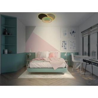 NEDES - LED stropní svítidlo s dálkovým ovladačem 80W - TA1308/WB