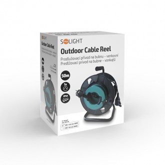 Solight Prodlužovací přívod na bubnu-1zásuvka-50m-3x1,5mm2-IP44 PB31