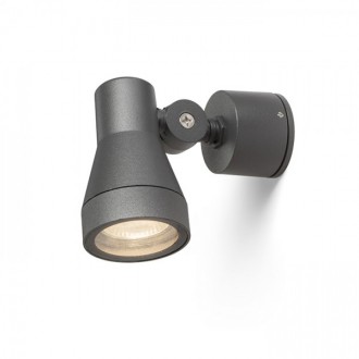 Rendl - DIREZZA nástěnná stříbrnošedá 230V LED GU10 8W IP54 Barva: Šedá