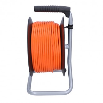 Solight prodlužovací přívod na bubnu, 4 zásuvky, 50m, oranžový kabel, 3x 1,5mm2 Stupeň krytí (IP): IP20