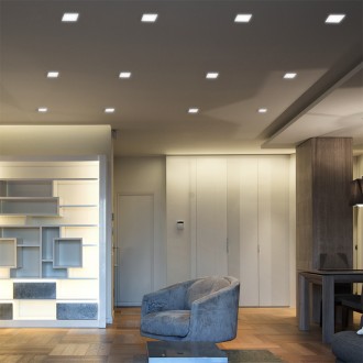 Solight LED mini panel CCT, podhledový, 24W, 1800lm, 3000K, 4000K, 6000K, čtvercový Barevná teplota (К): 3000-6000 K, Stupeň krytí (IP): IP20