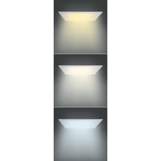 Solight LED mini panel CCT, podhledový, 24W, 1800lm, 3000K, 4000K, 6000K, čtvercový Barevná teplota (К): 3000-6000 K, Stupeň krytí (IP): IP20