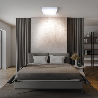 Solight LED mini panel CCT, přisazený, 12W, 900lm, 3000K, 4000K, 6000K, čtvercový Barevná teplota (К): 3000-6000 K, Stupeň krytí (IP): IP20