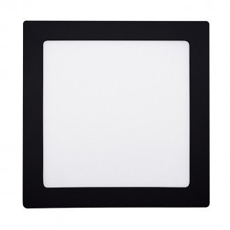 Solight LED mini panel CCT, přisazený, 18W, 1530lm, 3000K, 4000K, 6000K, čtvercový, černá barva Barevná teplota (К): 3000-6000 K, Stupeň krytí (IP): IP20