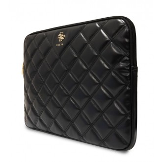 Guess PU Quilted 4G Metal Logo Obal na Notebook 13/14" Black