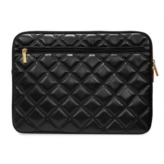 Guess PU Quilted 4G Metal Logo Obal na Notebook 13/14" Black