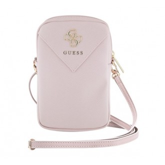 Guess Zip 4G Triangle Phone Bag Pink