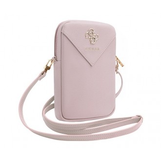 Guess Zip 4G Triangle Phone Bag Pink