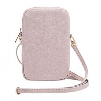 Guess Zip 4G Triangle Phone Bag Pink