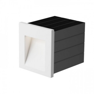 Rendl - TESS SQ zápustná bílá 230V LED 3W IP54 3000K Barva: Šedá