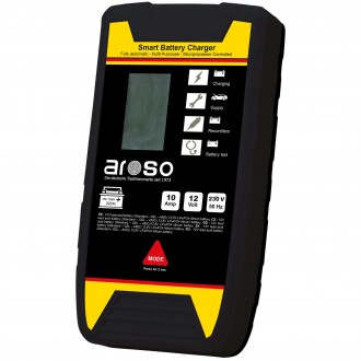 Autonabíječka řízená mikroprocesorem Pb/gel 12V 10A