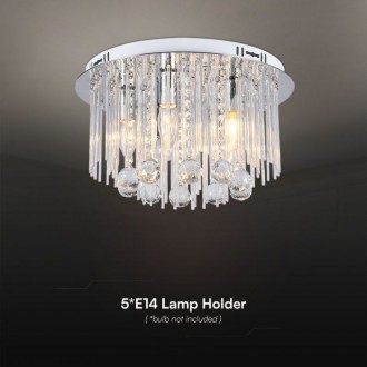 V-TAC Designové stropní křišťálové LED svítidlo 5xE14 VT-7969 VT-7969