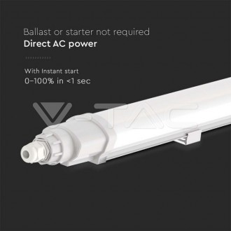 V-TAC Vodotěsná LED lampa L-SERIES 1200mm 36W 4000K Propojitelná 23083
