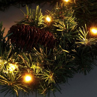Solight vánoční věnec, průměr 40cm, 15x LED, IP44, 3x AA, časovač Stupeň krytí (IP): IP44