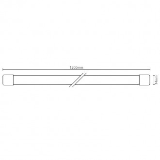 NEDES - LED svítidlo 72W / IP20 WTL1200 / 4000K - LNL125