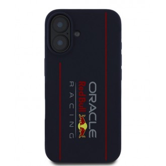 Red Bull Silicone Vertical Logo MagSafe Zadní Kryt pro iPhone 16 Navy