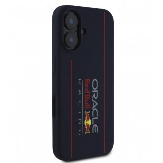 Red Bull Silicone Vertical Logo MagSafe Zadní Kryt pro iPhone 16 Navy