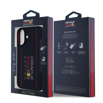 Red Bull Silicone Vertical Logo MagSafe Zadní Kryt pro iPhone 16 Navy