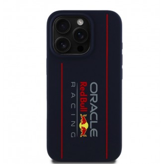 Red Bull Silicone Vertical Logo MagSafe Zadní Kryt pro iPhone 15 Pro Navy