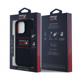 Red Bull Silicone Vertical Logo MagSafe Zadní Kryt pro iPhone 15 Pro Navy
