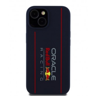 Red Bull Silicone Vertical Logo MagSafe Zadní Kryt pro iPhone 15 Navy