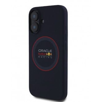 Red Bull Silicone Red Ring MagSafe Zadní Kryt pro iPhone 16 Navy