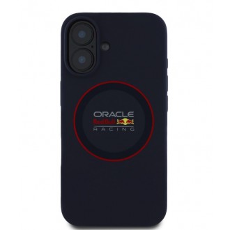 Red Bull Silicone Red Ring MagSafe Zadní Kryt pro iPhone 16 Navy