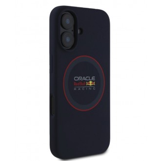 Red Bull Silicone Red Ring MagSafe Zadní Kryt pro iPhone 16 Navy