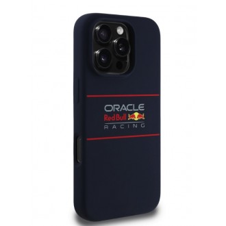 Red Bull Silicone Horizontal Logo MagSafe Zadní Kryt pro iPhone 16 Pro Navy