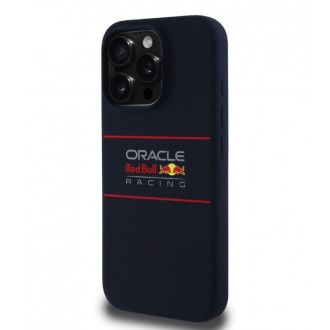 Red Bull Silicone Horizontal Logo MagSafe Zadní Kryt pro iPhone 15 Pro Navy