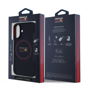 Red Bull Silicone Red Ring MagSafe Zadní Kryt pro iPhone 16 Plus Navy