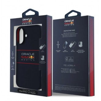 Red Bull Silicone Horizontal Logo MagSafe Zadní Kryt pro iPhone 16 Plus Navy