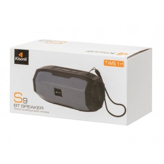 DeTech Bluetooth reproduktor Kisonli S9 TWS - černý