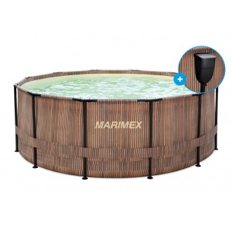 Bazén Florida 3,66x0,99 m se skimmerem- motiv TEAK