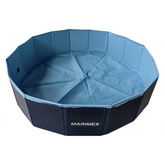 Skládací bazén pro psy - O 160 cm modrý