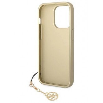 Guess 4G Charms Zadní Kryt pro iPhone 14 Pro Brown