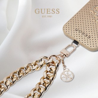 Guess Wrist Chain 4G Charm Strap Gold
