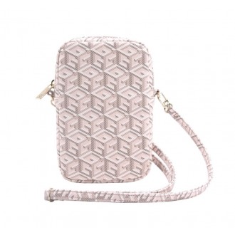 Guess PU G Cube Wallet Phone Bag Zipper Pink
