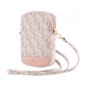 Guess PU G Cube Wallet Phone Bag Zipper Pink