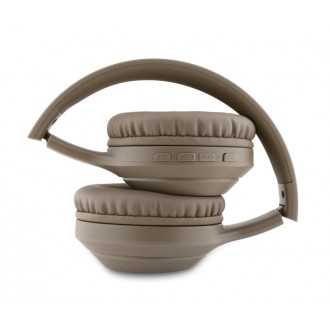 Guess Classic Silver Logo Bluetooth Stereo Headphone Brown