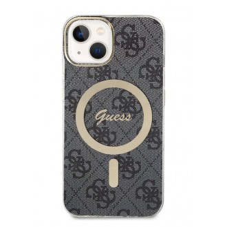 Guess IML 4G MagSafe Zadní Kryt pro iPhone 14 Black
