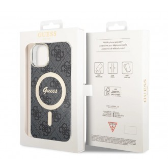 Guess IML 4G MagSafe Zadní Kryt pro iPhone 14 Black