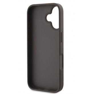 Guess PU 4G Metal Logo Zadní Kryt pro iPhone 16 Brown