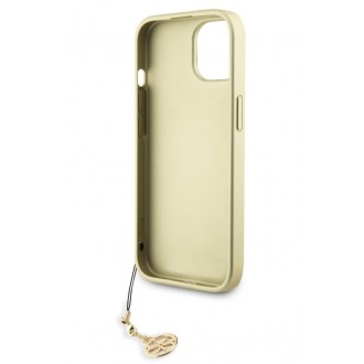 Guess 4G Charm Zadní Kryt pro iPhone 15 Brown
