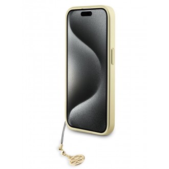 Guess 4G Charm Zadní Kryt pro iPhone 15 Pro Brown
