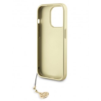 Guess 4G Charm Zadní Kryt pro iPhone 15 Pro Brown